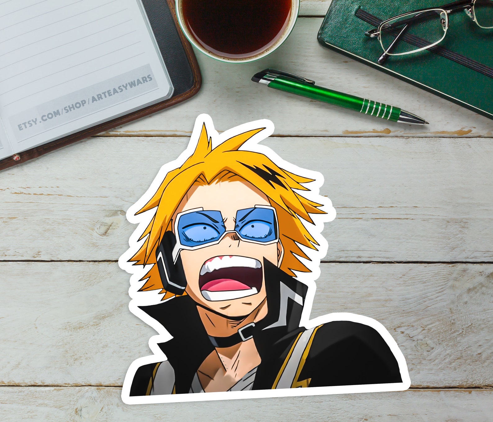 Denki Kaminari Sticker My Hero Academia Stickers | Etsy Hong Kong