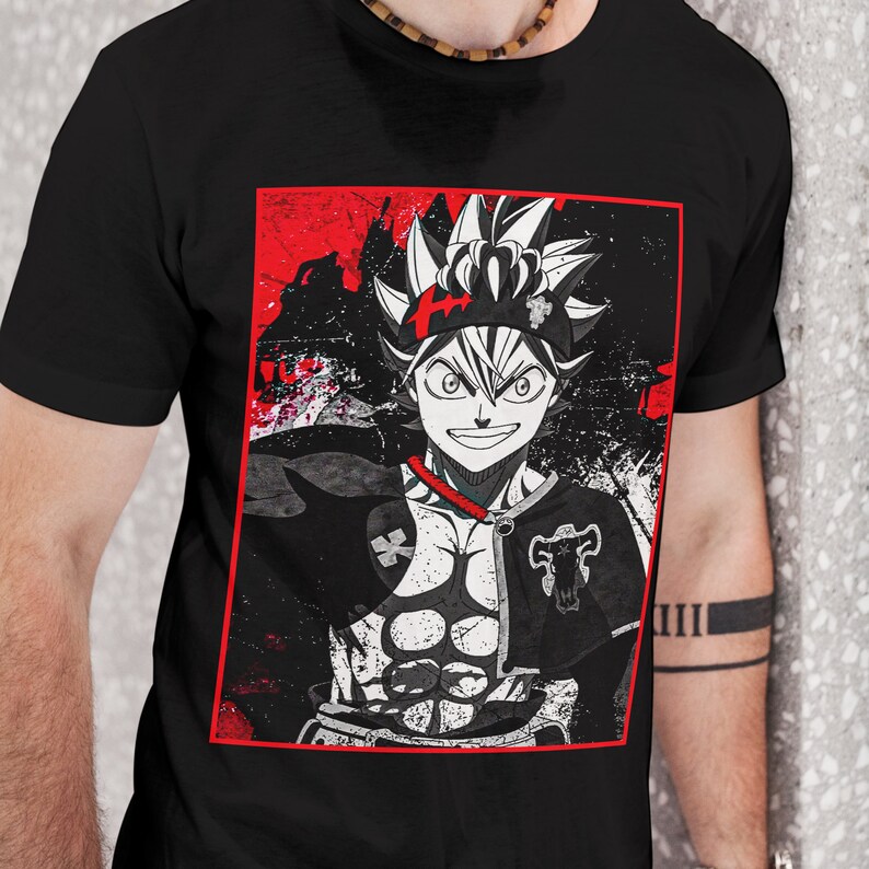 Asta Black Clover T-shirt Anime Black 
