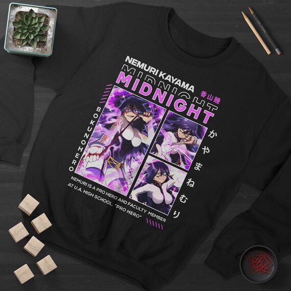 Nemuri Kayama Sweatshirt Midnight My Hero Academia Hoodie Etsy Singapore