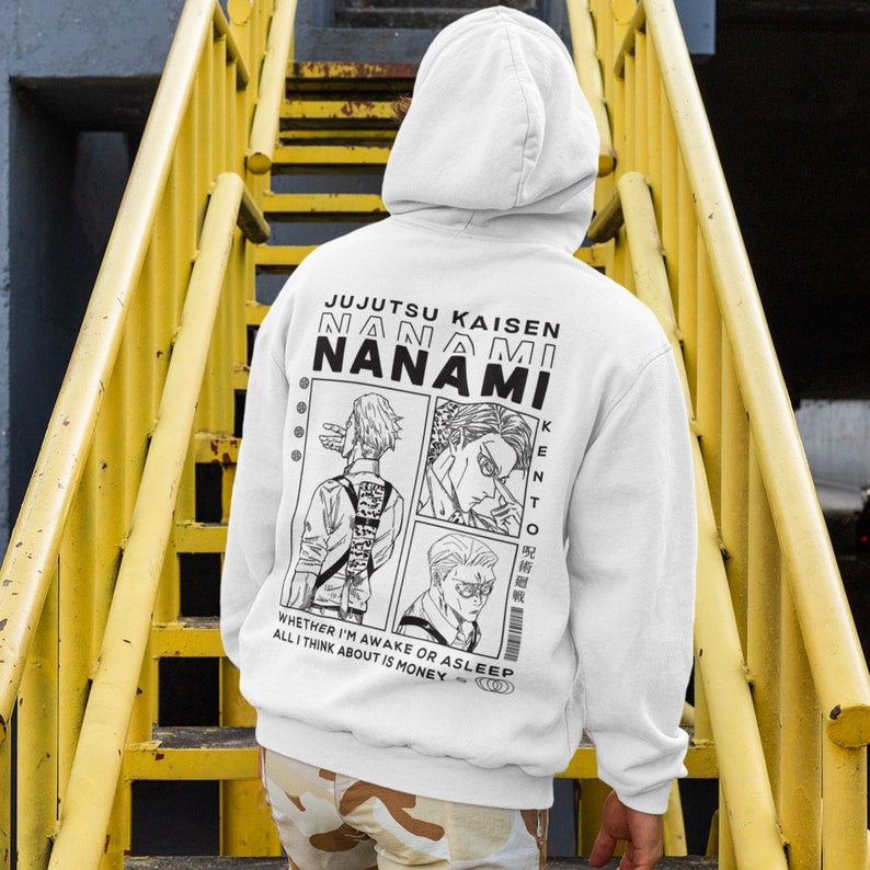 Kento Nanami Hoodie Jujutsu Kaisen Hoodie Jjk Nanami Kento Etsy