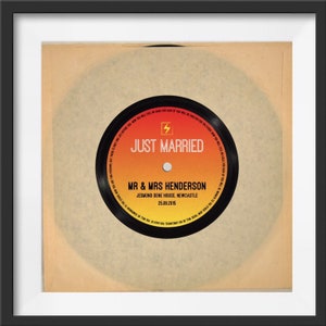 Personalized Vinyl Record Wedding Guest Book (Digital Download)
