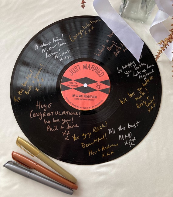 Record Guest Book / Custom Record Labels / Record Label Sticker / Vinyl Record Guest Book / Vinyl Record Label Sticker / Custom Record Label