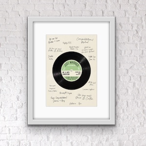 Vinyl Record Wedding Guest Book Alternative (Digital File)