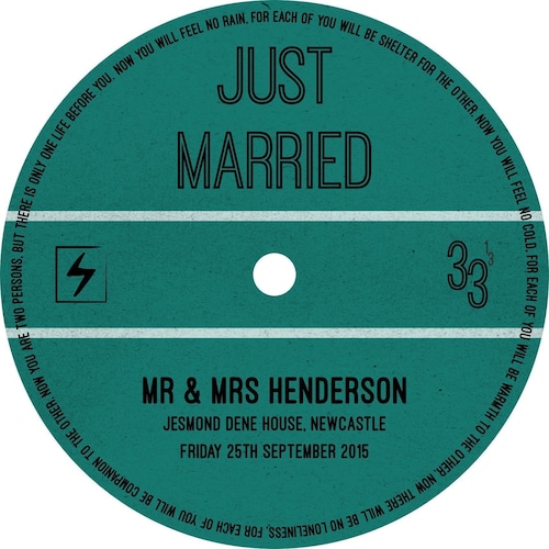 Custom Wedding Guestbook Vinyl Record Labels Etsy