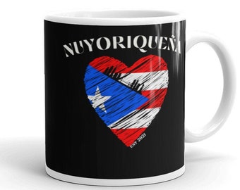 Caneca Nuyoriqueña: xícara de café latina, orgulho porto-riquenho (11 oz)