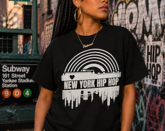 New York Hip Hop T-Shirt • NYC Streetwear Graphic Tee • Old School Hip Hop Shirt • Unisex NY Shirt