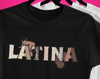 LATINA Kurzärmeliges Unisex T-Shirt. LATINA T-Shirt. Afro-Latina T-shirt. Latina Pride T-shirt. Schwarzes Latina T-Shirt. Latina Love T-shirt
