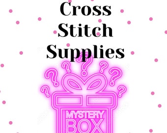 Cross stitch Bundle, Mystery cross stitch supplies , surprise bundle, cross stitch, cross stitch gift