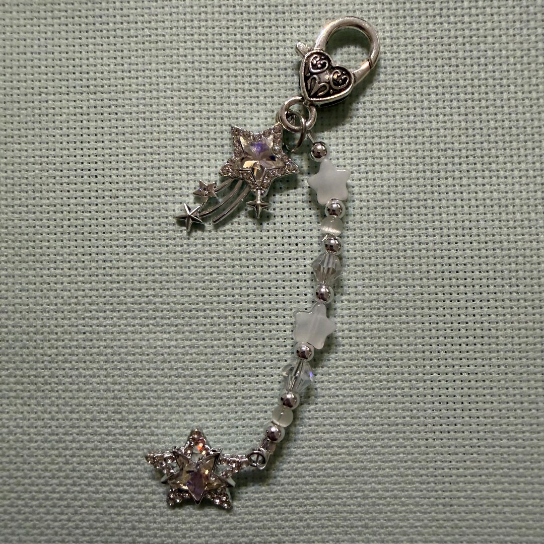Star Scissor Fob, Sparkling Scissors Keep, Jewelled Scissors Fob ...