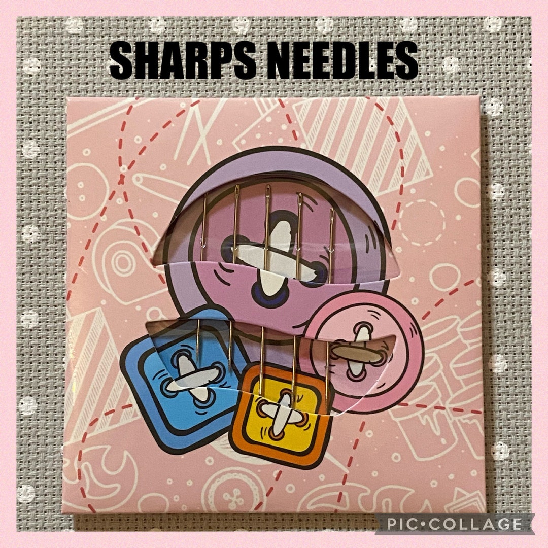 Needles SHARPS, 5 Sizes, Needle Nest, Cross Stitch, Embroidery