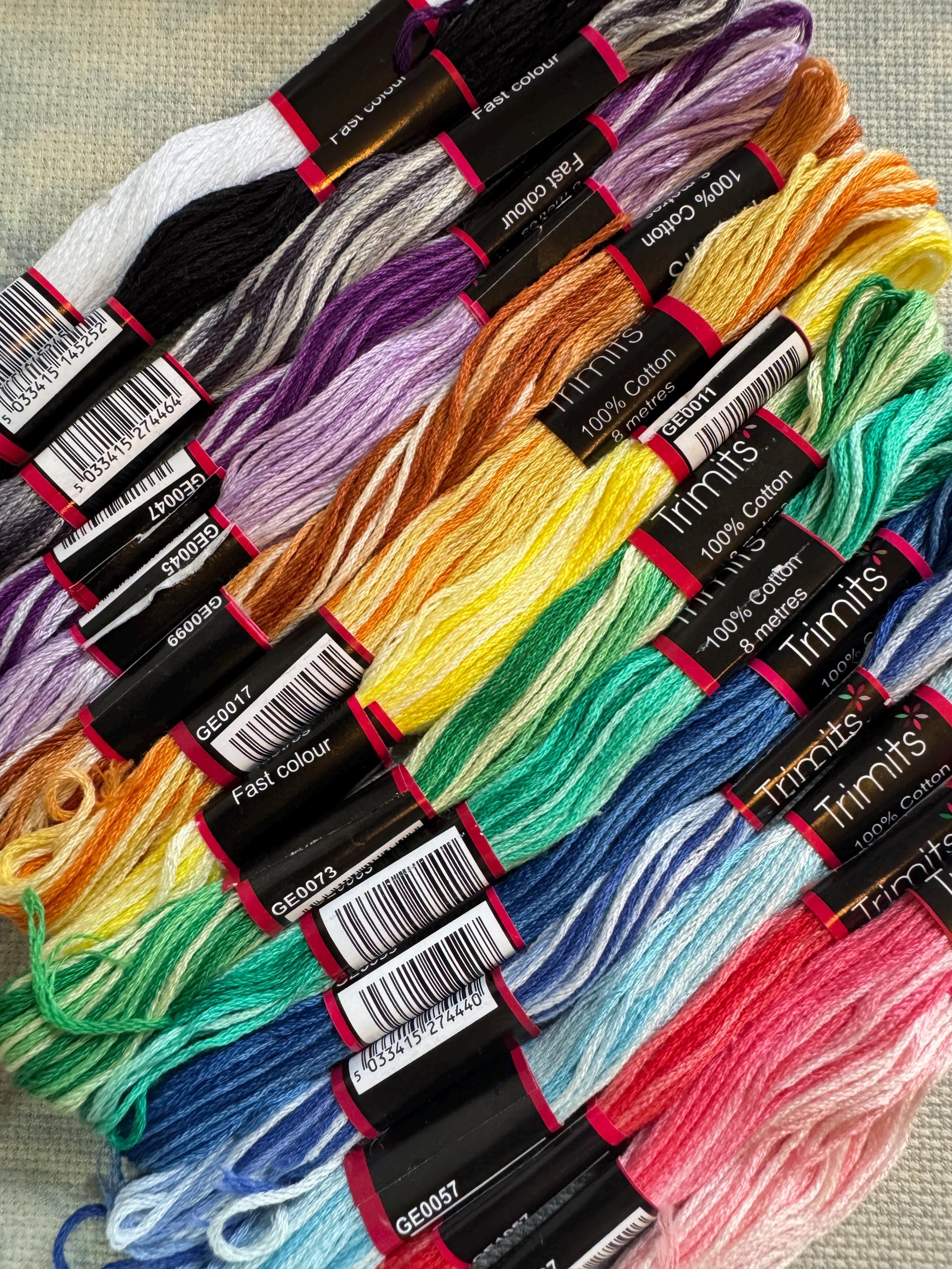 Trimits 100% Cotton Embroidery Floss - 47 Trimits 100% Cotton Embroidery Floss - 47