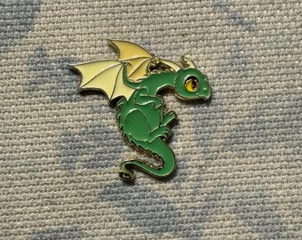 Dragon needle minder, dragon needleminder, enamel needleminder, needle nanny, needle keeper, magnetic needleminder, cross stitch minder