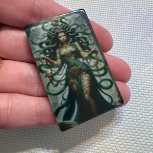 Horror needleminder, medussa needle minder, creepy needleminder, scary needleminder, cross stitch gift, magnetic needle minder, XL minder