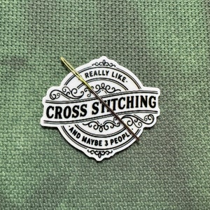 Cross stitch needle minder,needleminder, funny needleminder, needle nanny, needle keeper, magnetic needleminder for cross stitch
