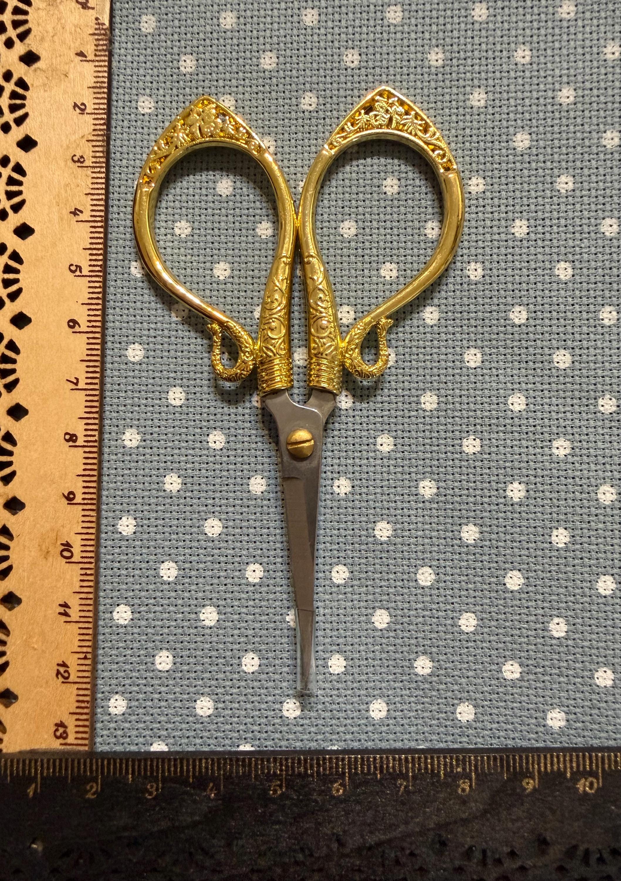 Gold Embroidery Scissor, Gold Cross Stitch Scissor, Golde Metallic ...