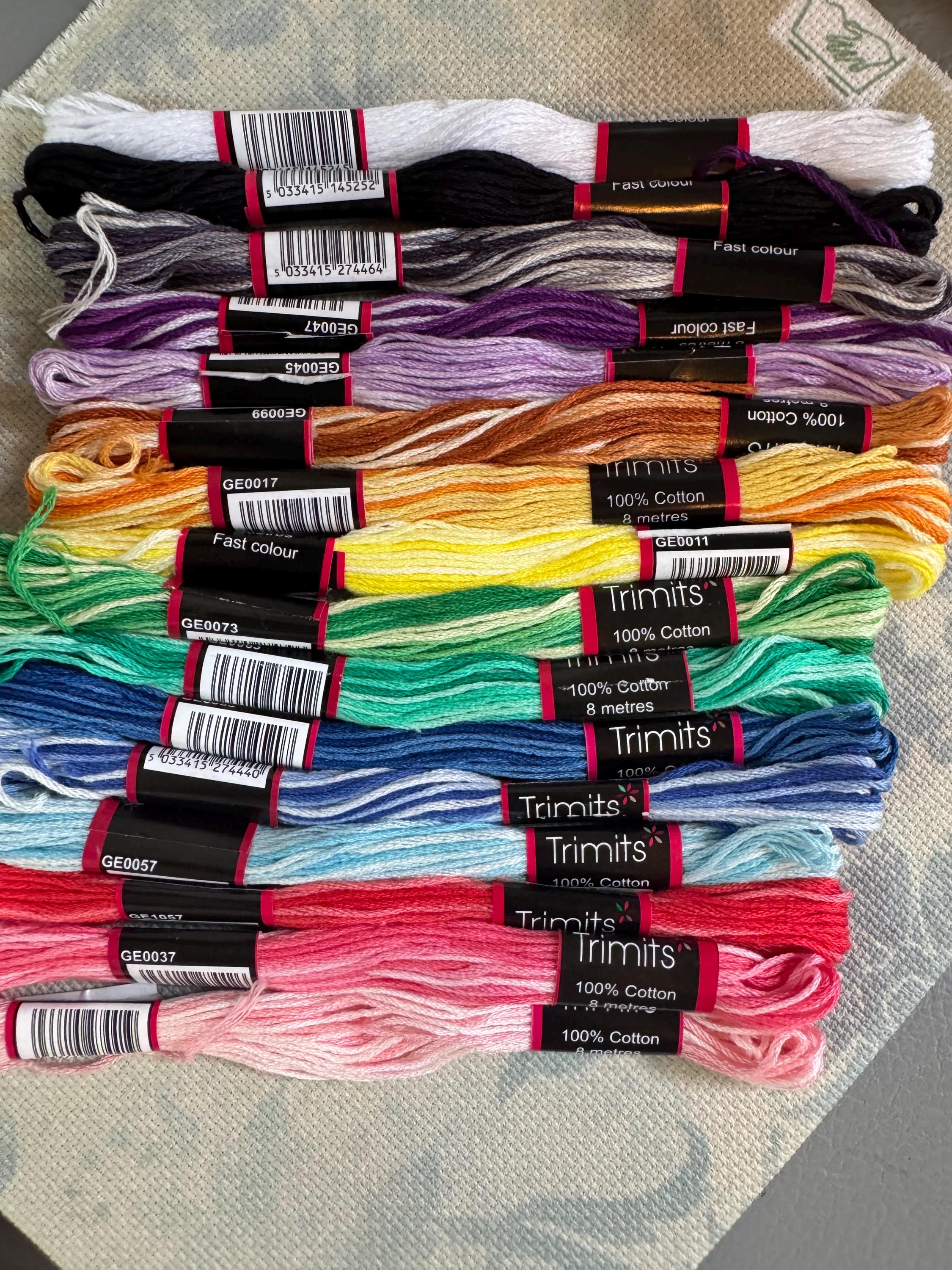 Trimits 100% Cotton Embroidery Floss - 47 Trimits 100% Cotton Embroidery Floss - 47