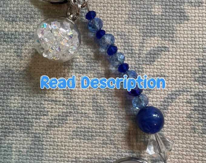 Rabbit Scissor Fob, Blue Scissors Keep, Rabbit Scissor Fob, Sewing Gift ...