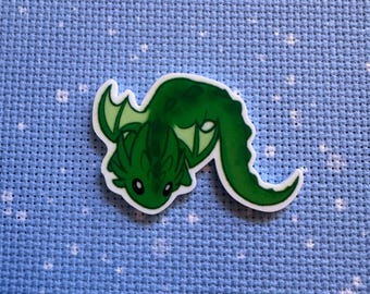 Dragon needleminder, dragon needle minder, fantasy magnetic needleminder, needle nanny, cross stitch needle minder, resin needle minder