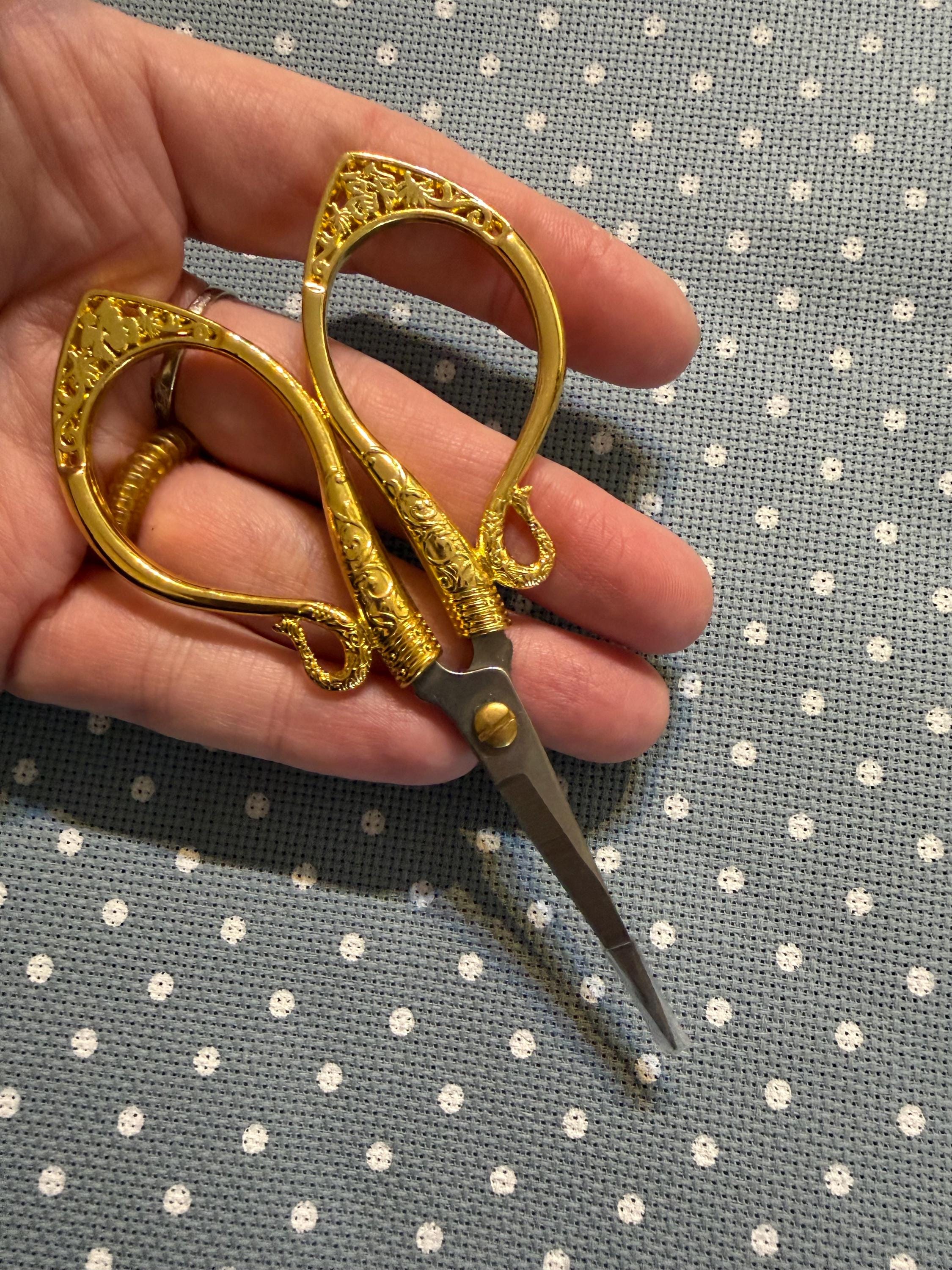Gold Embroidery Scissor, Gold Cross Stitch Scissor, Golde Metallic ...