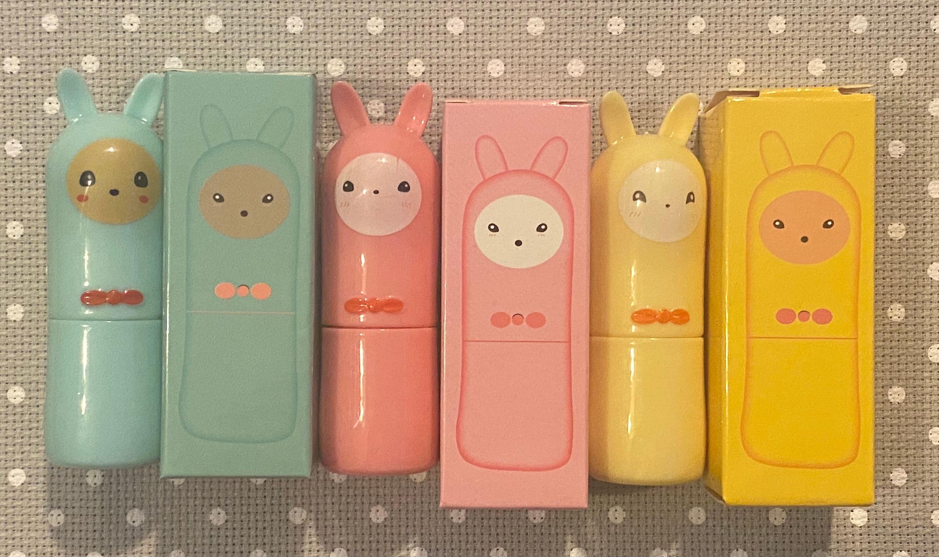 Rabbit/ bunny / cartoon / pink / blue / green / yellow / Magnetic / N…