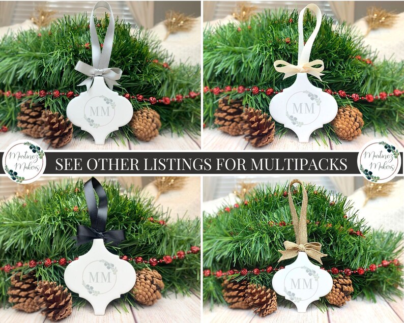 Download Ceramic Tile Christmas Ornament Mockup Add Your Design | Etsy