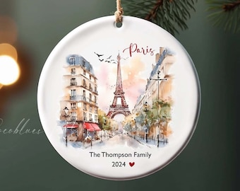 Personlig julgranskulor i Paris, familjesemester, resepresent, julgranskulor i Frankrike, resa till Paris för tjejer