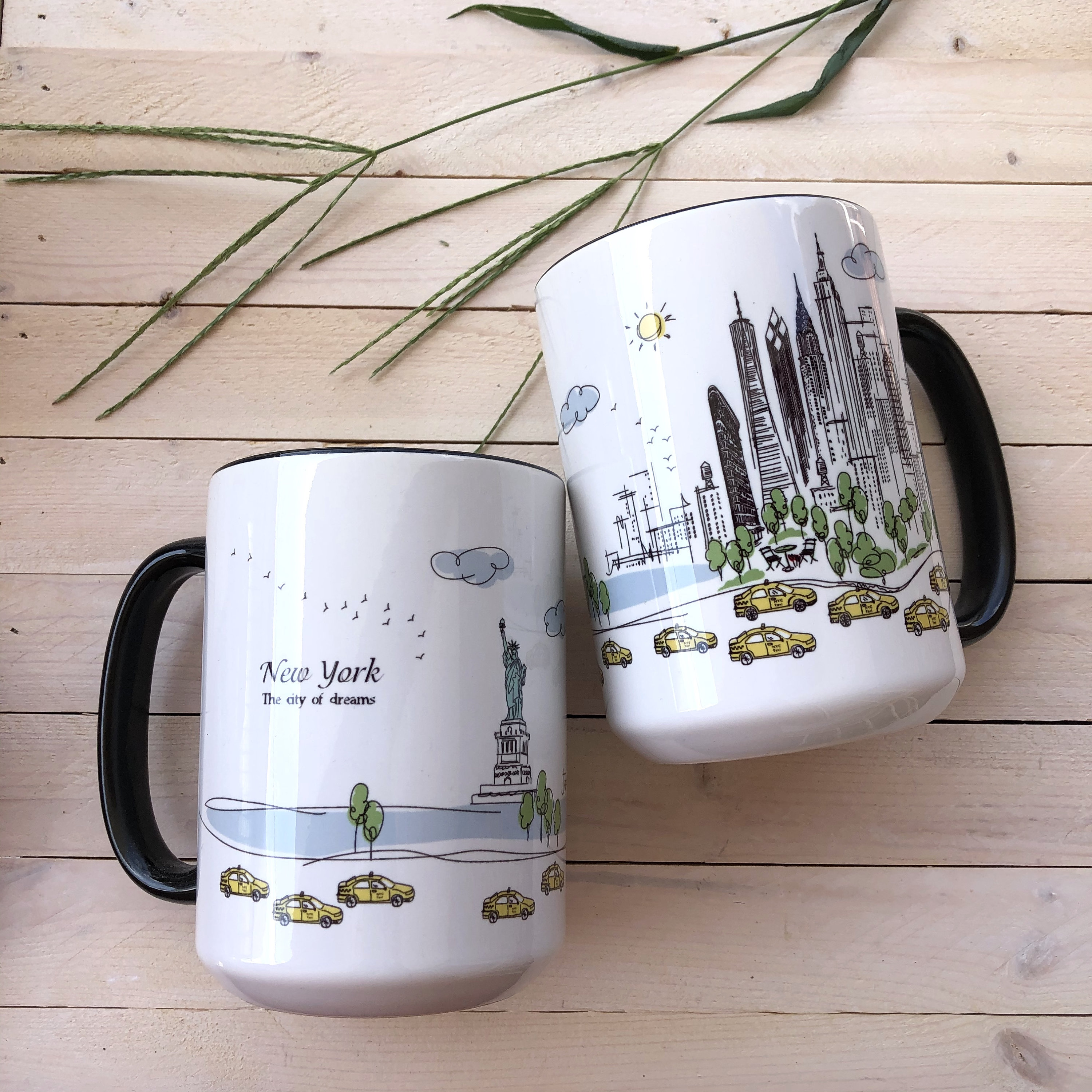 Mug New York City Taxi - Impression Par Sublimation, Qualité Grade A, Modèle TX-01