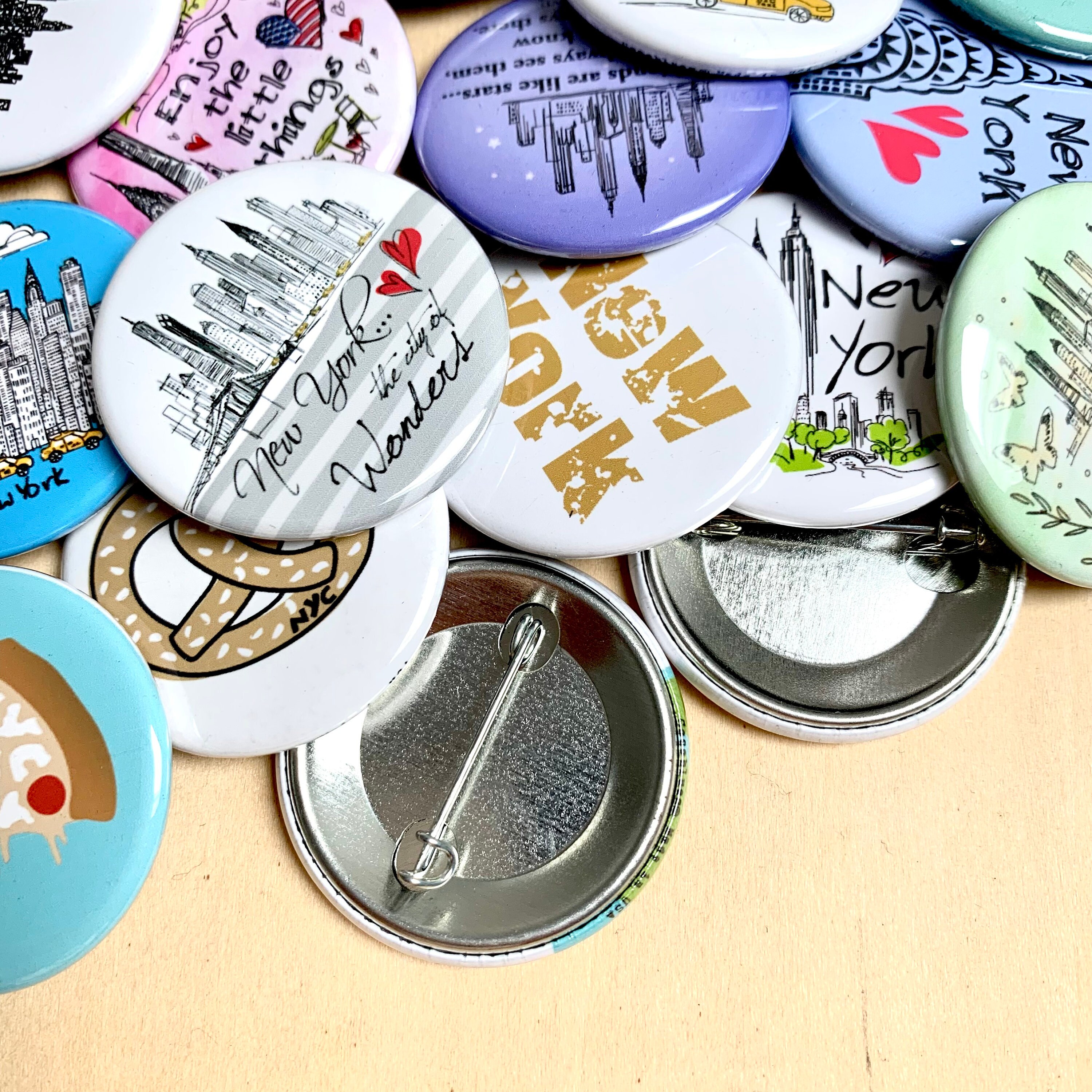 New York Pin 1.5 Inch Pins New York City Button Pin New Etsy UK