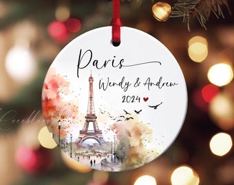 Julgransprydnad i Paris, Julgransprydnader i Paris Frankrike, Julgransprydnader, Resepresent, Juldekorationer, Första julen