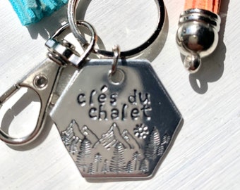 Clés du chalet, cabin Keys in french, cadeau de bienvenue, Cottage keys, cadeau pour nouveau propriétaire, vie à la campagne