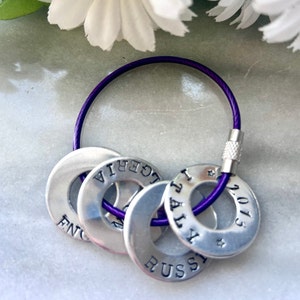 Travel tokens keychain, travel lover gift, travel keychain, washer tokens, traveler's keepsake, personalized travel tags, Jetons de voyage