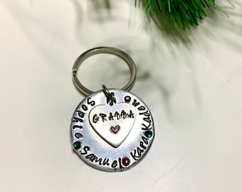 Mother Grandma keychain mother’s day gift mom granny personalized custom gift for mom wife