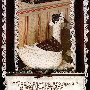 Modello di cucito per oca di peluche – Download digitale – Quasi gratuito, 14&quot; &quot;Little Goose&quot; Craft – PDF stampabile Vintage anni &#39;80 Modello di artigianato di Kathy