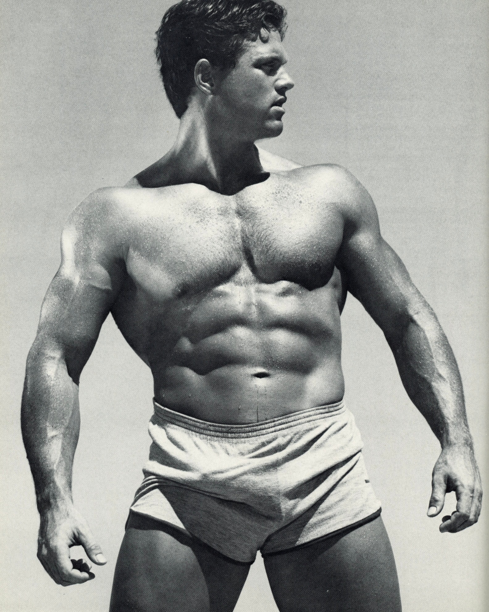 Poster Vintage 1990 - Hommes Musclés Sexy - USA Landmark - 90x60 Cm - Collection
