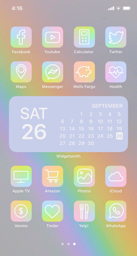 Pastel Rainbow Gradient Aesthetic Themed Iphone Ios14 Icons Etsy Pastel Rainbow Gradient Aesthetic Themed Iphone Ios14 Icons Etsy