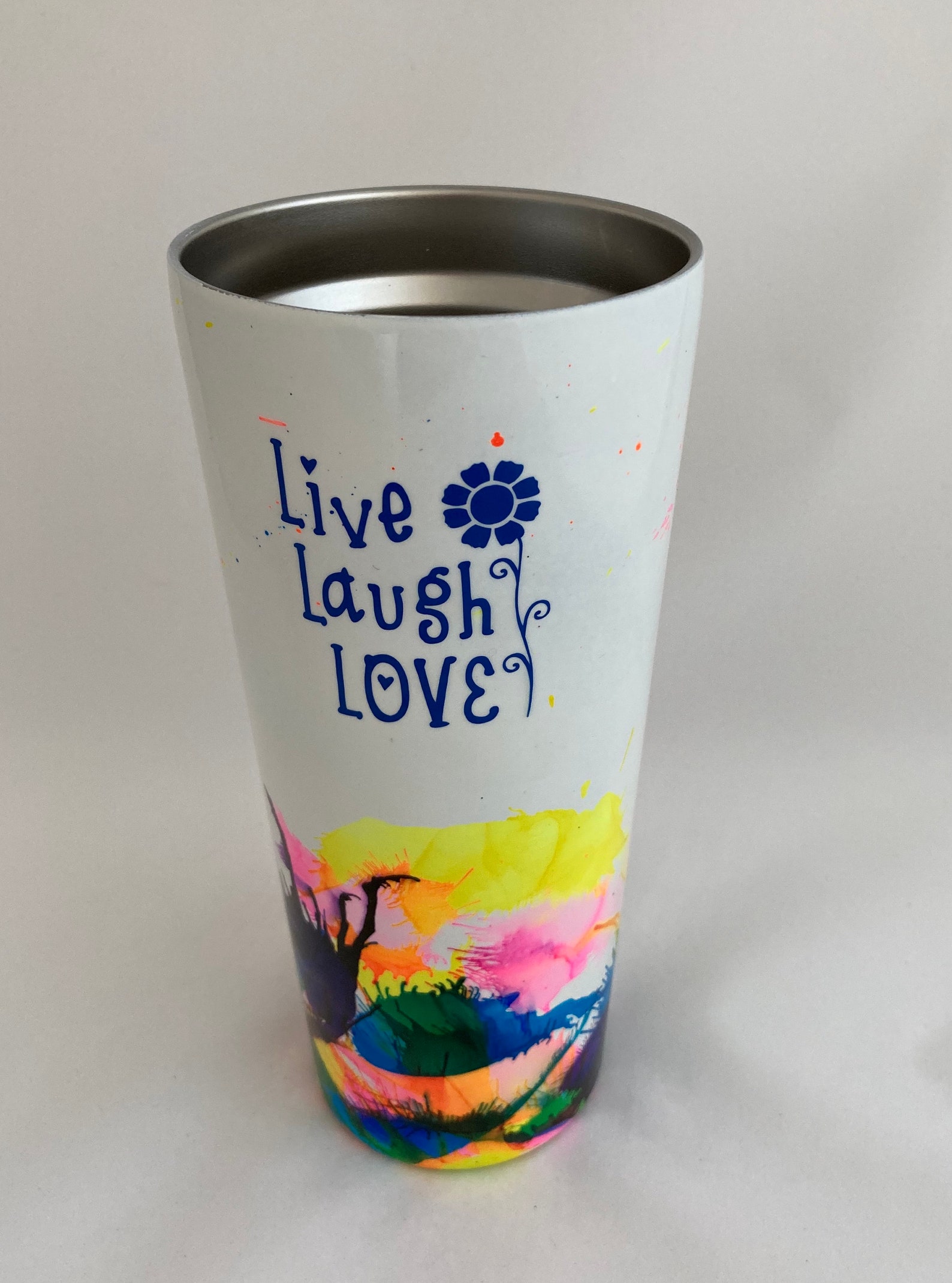 HOGG Stainless Steel Slim Tumbler 22 Oz live Laugh Etsy