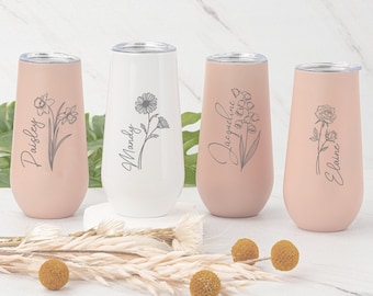 Bridesmaid Wine Glass Collection,Tumbler,Personalized Tumbler,Bridesmaid Tumbler,Perfect for Bachelorette Parties and Wedding Celebrations