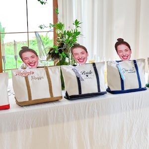 Custom Canvas Tote Bag Tote Bag with zipper Monogram Beach Tote School Bag Embroidery for Her PersonalizedGift Custom LOGO Tote Bag Bulk