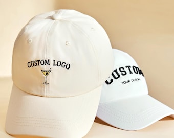 Personalized Text Hat,Personalized Cap with Name and Logo,Retro Baseball Hat,Gift For Bride,Unisex Baseball Hat,Bachelorette Party,For Bride