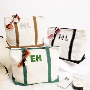 Benutzerdefinierte Strand Tragetasche mit Initialen, Brautjungfer Geschenk Tasche, Geschenk Tasche, personalisierte Geschenke, Geburtstagsgeschenk, Canvas Tragetasche,Benutzerdefinierter Text Tote