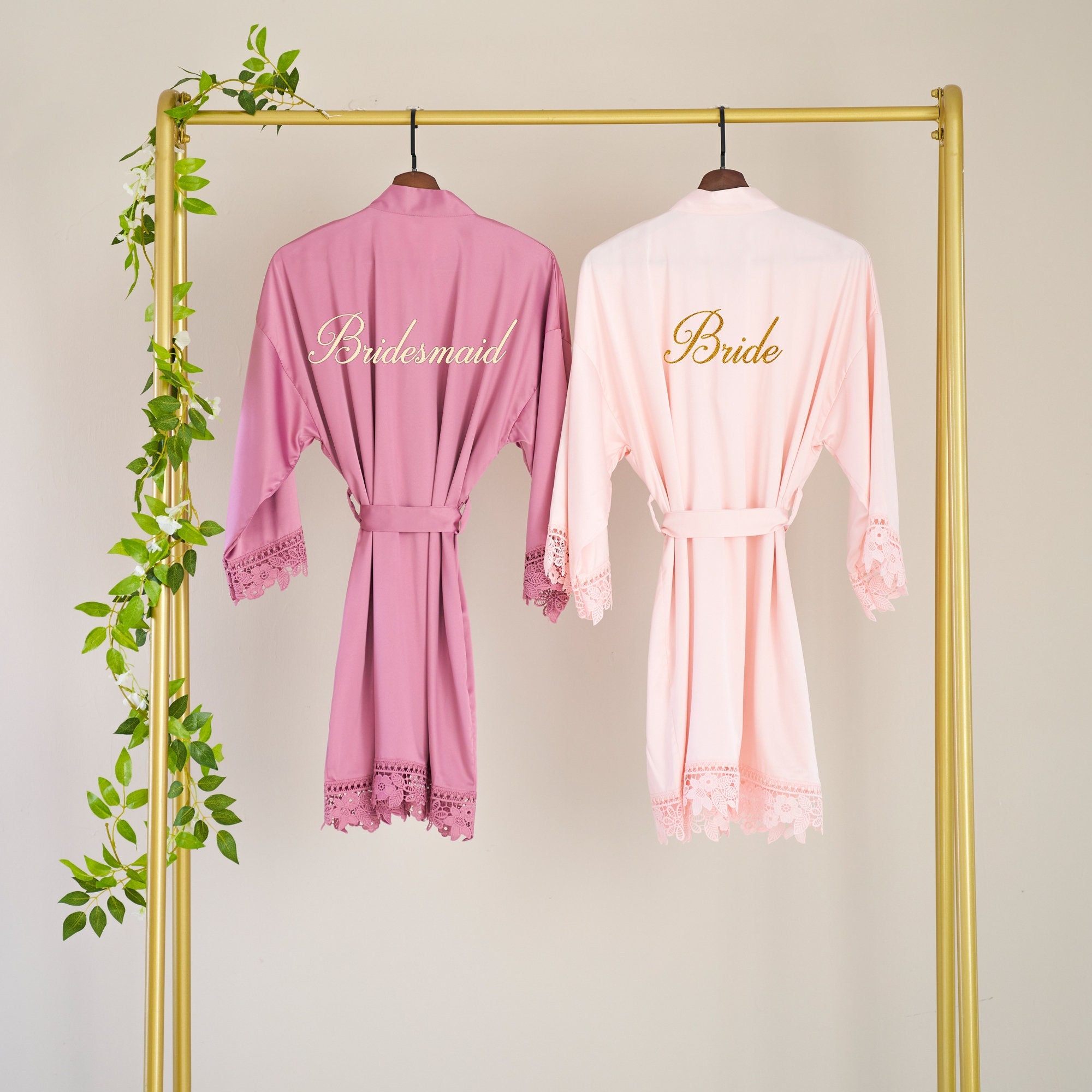 Dusty Pink Robe - Etsy