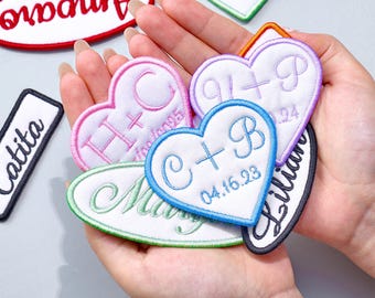 Custom Embroidered Name Patch, Embroidered Iron On Name Patch, Garage Name Tag, For your uniform, jacket, backpack or dog harness
