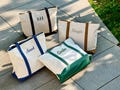 Custom Canvas Tote Bag, Personalised tote bag, name tote bag, bridesmaid gift bag, embroidered with initials custom tote, Personalized Gift product logo