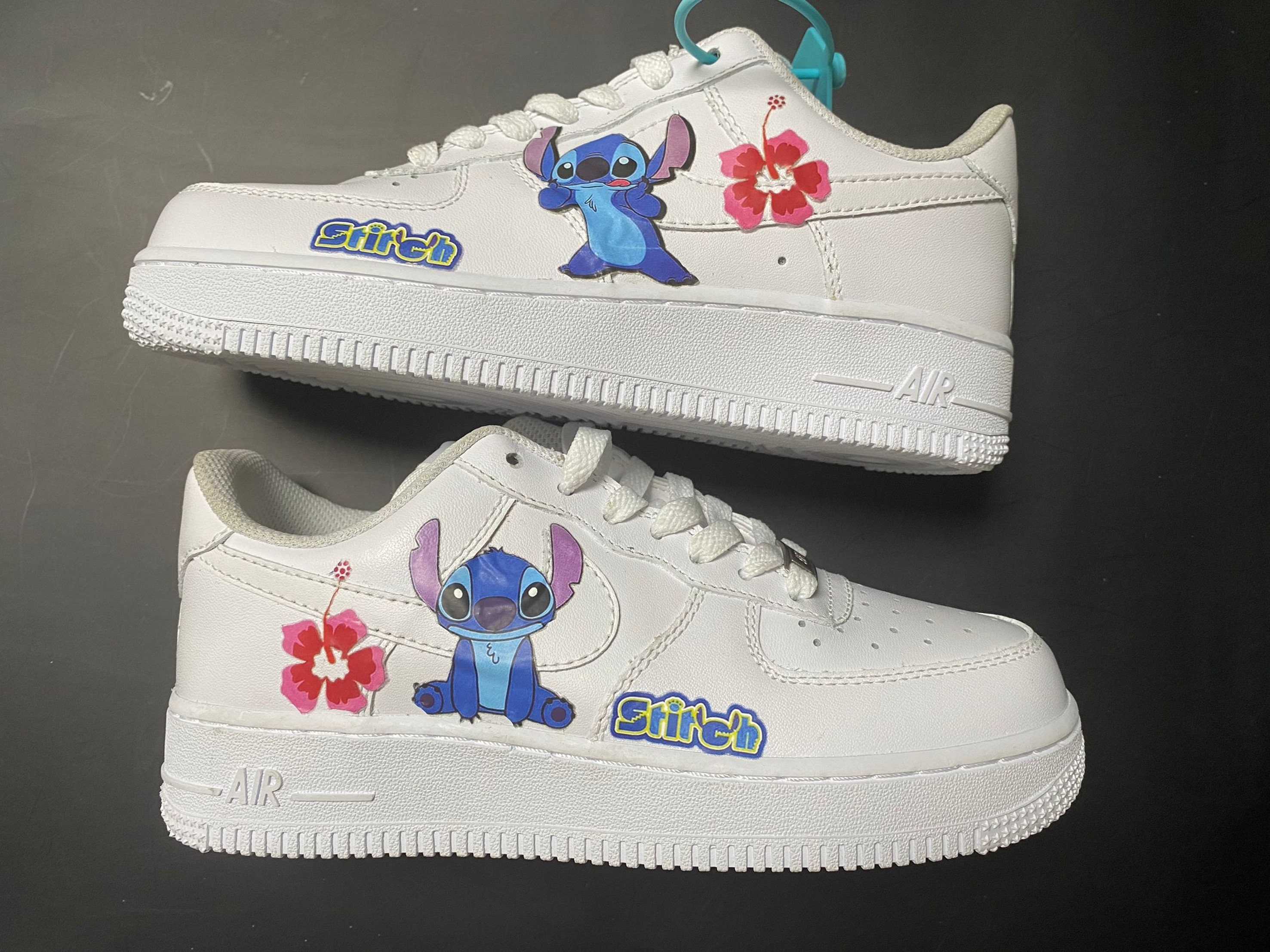 Custom nike air force 1 stitch heat transfers ready to press | Etsy