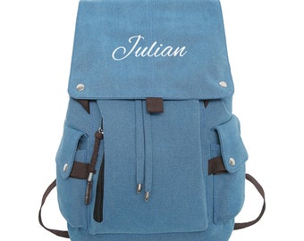 School Bag, Washed Commuter Computer Bckpack,University High School Bag, Canvas Backpack Traveler Backpack Washed Canvas Backpack