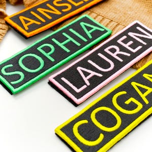 Custom Name Patch Versatile "YOUR NAME", Iron-On Patches/Embroidered Sew-on Applique Uniform Costume Vest Clothing Backpack Jacket DIY