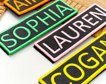 Custom Name Patch Versatile "YOUR NAME", Iron-On Patches/Embroidered Sew-on Applique Uniform Costume Vest Clothing Backpack Jacket DIY