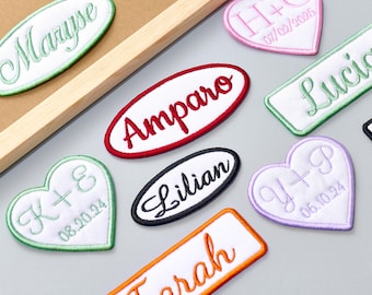 Personalized Name /Logo Tag Patch: Any Color Of Names and Border Custom Made