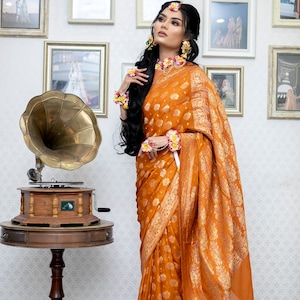 Haldi ceremony saree
