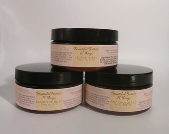 Silk-Enriched Body Butter Bundle | Handwhipped Body Butter | Moisturizing Body Cream